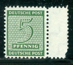 GDR West Saxony like Scott # 14N3, mint nh, variation wmk + perf