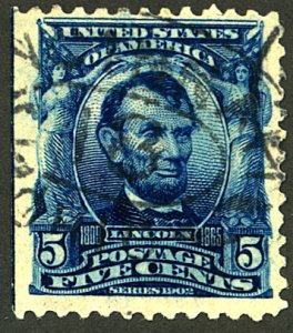 U.S. #304 USED CREASE