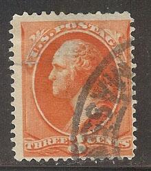 #214 Washington 3c Vermillion, Presentable Faulty Bargain