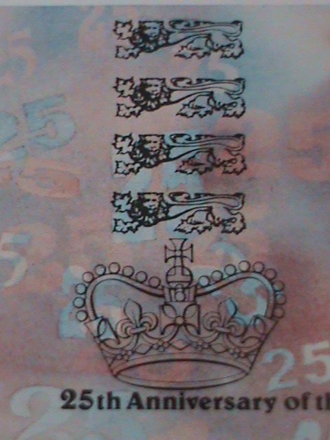 ​ST.LUCIA- SC# 442  25TH ANNIV: CORONATION OF QUEEN ELIZABETH II  MNH S/S VF