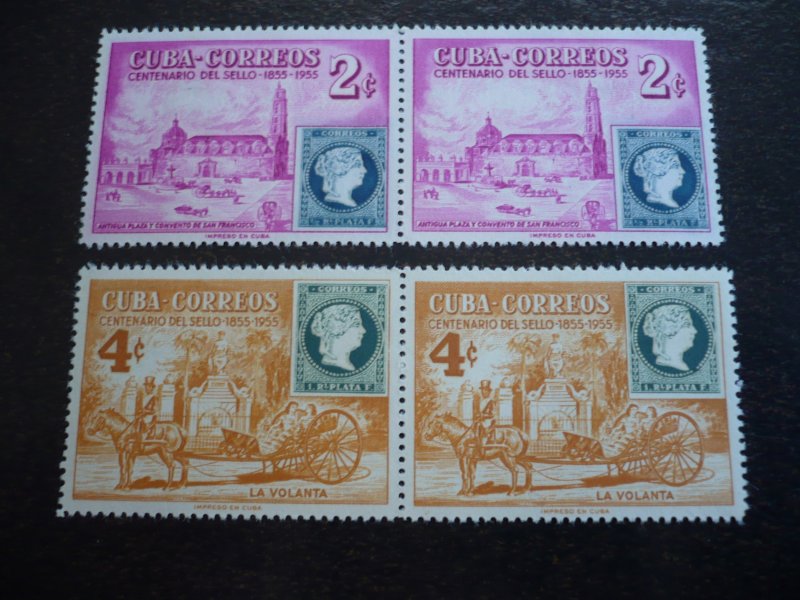 Stamps - Cuba - Scott#539-542 - Mint Hinged Set of 4 Stamps in Pairs