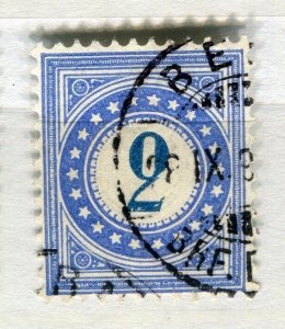 SWITZERLAND; 1878-80 early classic Postage Due issue used Shade of 2c. value