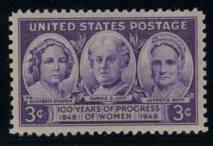 US Stamp #959 - 100 Years of Women 3c - PSE Cert - XF-SUP 95- MNH - SMQ $25.00
