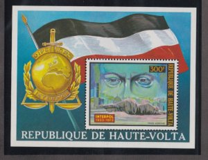 Burkina Faso # C174,  Interpol 50th Anniv. Souvenir Sheet, Mint NH, 1/2 Cat.