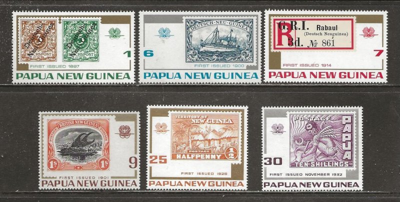 Papua New Guinea Scott catalog # 389-394 Unused Hinged