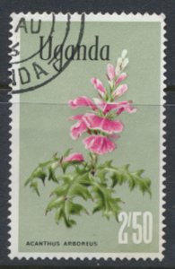 Uganda  SC# 142a   SC# 126  Used  Flowers 1969   see scan