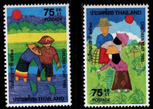 Thailand Scott 909-910 MNH** 1980 stamp set