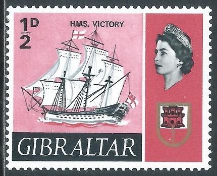 Gibraltar, Sc #186, 1/2d MH