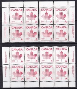 Canada 1981 Sc 907 plate block set MNH** plate 1