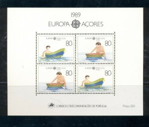 Portugal (Azores) #382 VFMNH (1989 Europa sheet) CV $10.00