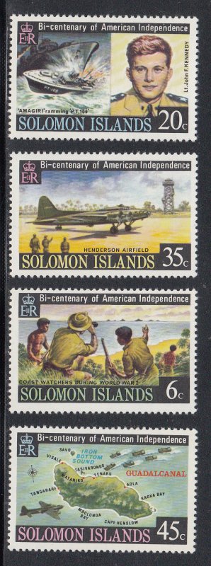 Solomon Islands Scott #333-336 MNH