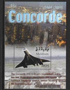 MALDIVE ISLANDS SGMS3927b 2004 CONCORDE MNH