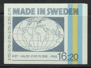 Sweden Scott 1501a Used Complete Booklet - 1984 Swedish Patent System