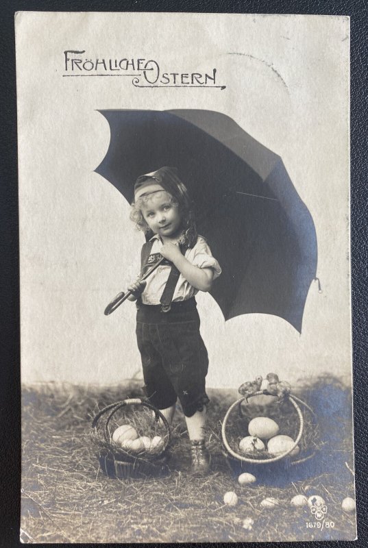 1940 Sternberg Austria RPPC Postcard Cover Easter Greetings