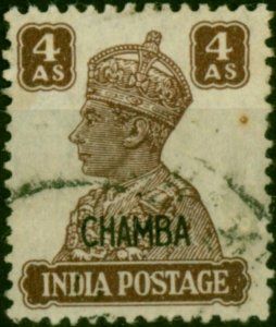 Chamba 1940 4a Brown SG116 Fine Used