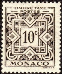 Monaco J28 - Mint-H - 10c Postage Due (1946)