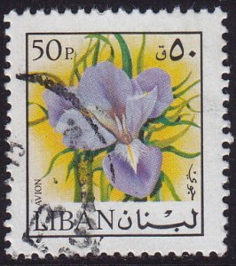 Lebanon - 1973 - Scott #C663 - used - Flower