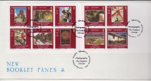 Isle of Man -  2002  Photography Self Adhesive,  Booklet pane on 2 FDC