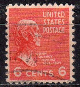 United States 811 - Used - 3c John Quincy Adams (1938-54) (1) +