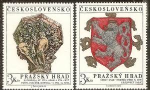 Czechoslovakia 1817-18 MNH 1972 Prague Castle Art