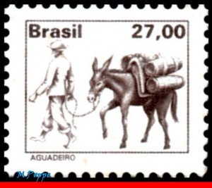 1657 BRAZIL 1979 NATIONAL PROFESSIONS, WATER SELLER WITH MULE, MNH