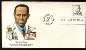 US 1865 Charles Drew Fleetwood U/A FDC