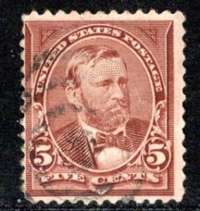 United States Scott # 255, used