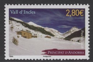 ANDORRA SGF693 2008 VALL D'INCLES MNH