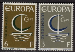 Thematic stamps LUXEMBOURG 1966 EUROPA 783/4 mint