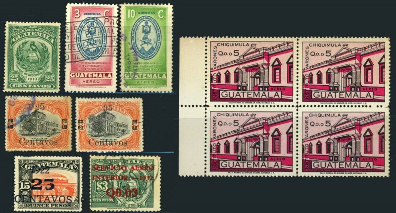 GUATEMALA Postage Stamps Collection Used