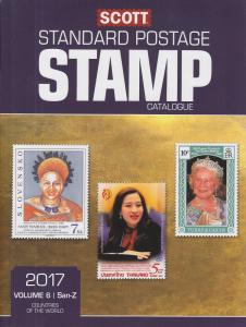 2017 Scott Stamp Catalogues, complete set of 6 volumes, gently used