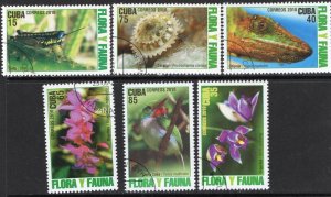 Thematic stamps CARIBBEAN 2010 FLORA & FAUNA 6v used