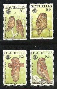 Album Treasures Seychelles Scott # 559-562 Bare-legged Owls Mint NH