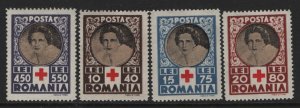 ROMANIA  b247-b250  MINT HINGED SET