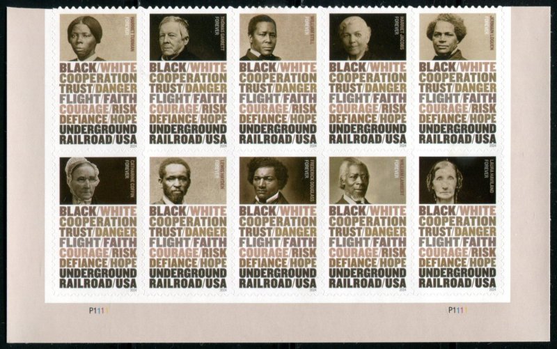 5843b US (68c) Underground Railroad SA, MNH blk/10