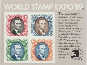 U.S.  Scott# 2433 1989 World Stamp Expo '89 MNH S/S