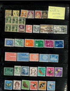 Switzerland 1854-1979 M & U In a 2-Sided Vario of Mostly