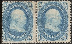 U.S. 63 F+VF MH PAIR (70218)