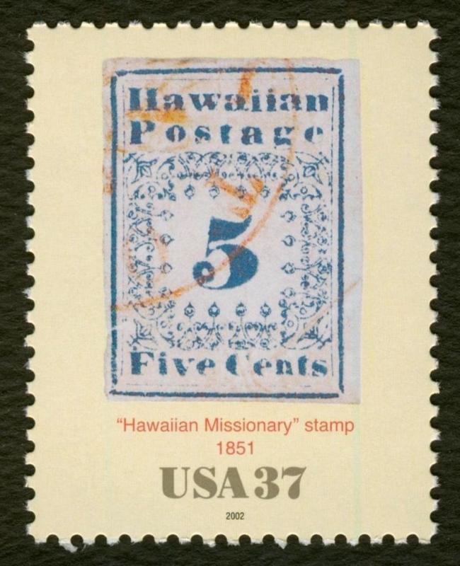 #3694a-d 37c Hawaiian Missionary Stamps, Singles, Mint **ANY 5=FREE SHIPPING** 