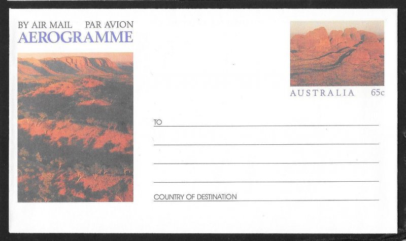 AUSTRALIA (67) Aerogrammes & Stamped Stationery All Different Mint Never Hinged