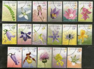 Slovenia 2007 Flower Orchids Plant Sc 686-702 Specimen MNH # 877