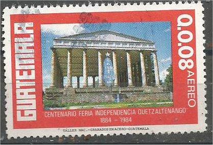 GUATEMALA, 1986, used 8c, Temple of Minerva, Scott C803