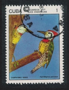 Caribic Green Woodpecker Bird 1977 CTO SG#2353