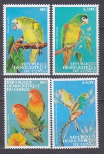 2000 Congo Kinshasa 1500-1503 Birds - Parrot 11,00 €