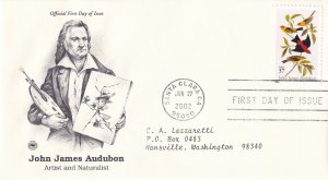 2002, Honoring John James Audubon, PCS, FDC (E12065)