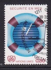 United Nations  Geneva  #115 cancelled 1983 safety at sea  80c