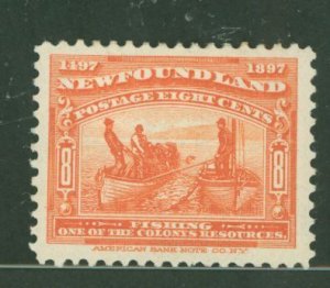 Newfoundland #67 Unused Single