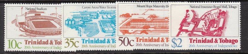 TRINIDAD& TOBAGGO ^^^^OLDER # 374-377    MNH set++) $$@ lar545tri