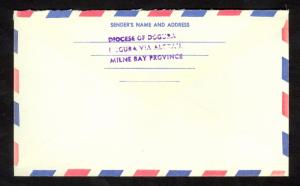 PAPUA NEW GUINEA 1979 7c Pictorial Sc 373 DOGURA to PORT MORESBY Cover