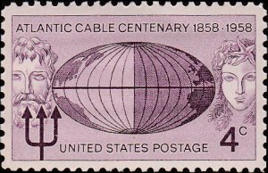 # 1112 MINT NEVER HINGED ( MNH ) ATLANTIC CABLE CENTENNIAL    